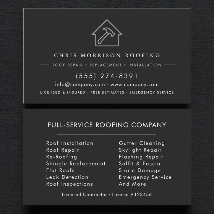 Roofer Business Card