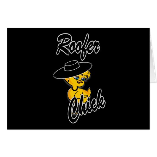 Roofer Chick #4 Cards (Front Horizontal)