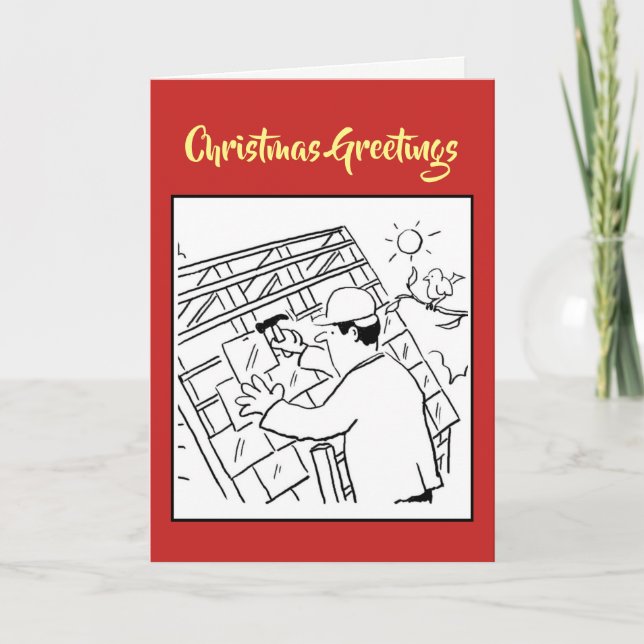 Roofer Christmas Card (Front)