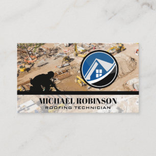 Roofer   Construction Site   Property Developer. Business Card