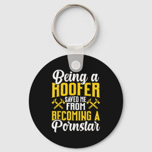 Roofer Funny Roofing Tee For Coworker Novelty  Keychain