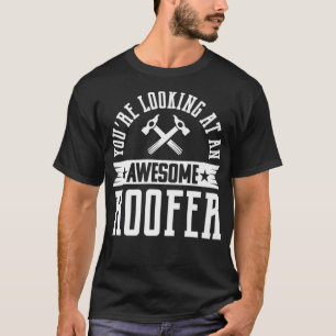 Roofer Gift Men Mechanic Contractor Premium _1 T-Shirt