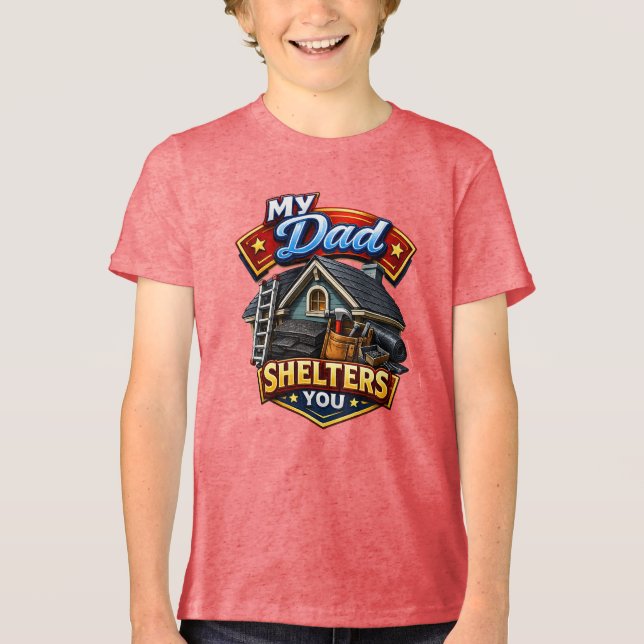 Roofer/Home Builder Tri-Blend Shirt (Front)