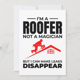 Roofer Humor - Make Leaks Disappear Holiday Card