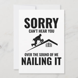 Roofer Humor - Nailing It Roofing Holiday Card