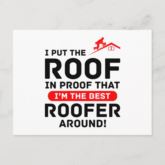 Roofer Humor - Roofing Pro Pride Postcard (Front)
