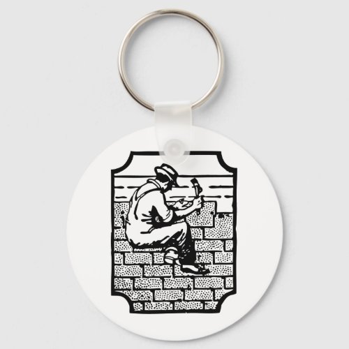 Roofer Keychain