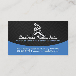 Roofer logo Business Cards