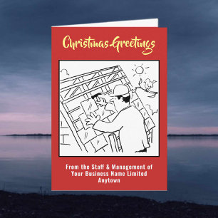 Roofer or Roofing Company Christmas Card