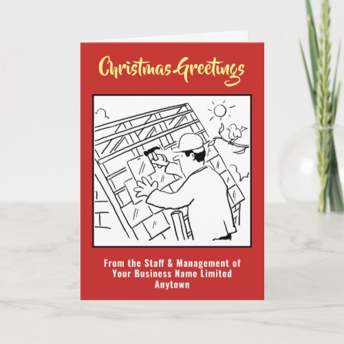 Roofer or Roofing Company Christmas Card