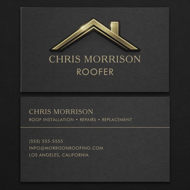 Roofer Professional  Business Card (Creator Uploaded)