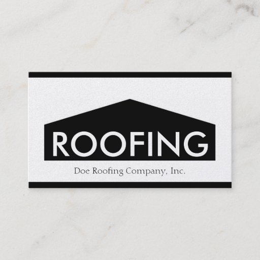 Customizable Roofer/Roofing Company Golden Business Card