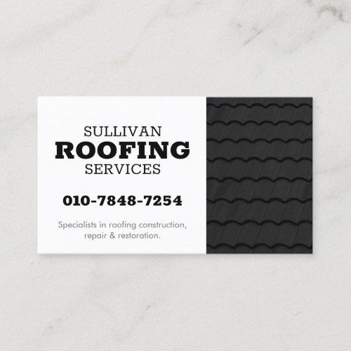 Roofer Roofing Construction Business Card