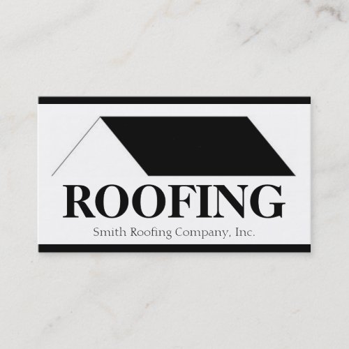 Roofer Roofing Contractor Company Business Card