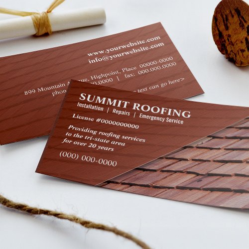 Roofers Business Card Template
