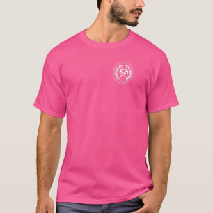 Roofers Guild Sign With Laurel Wreath On Chest T-Shirt