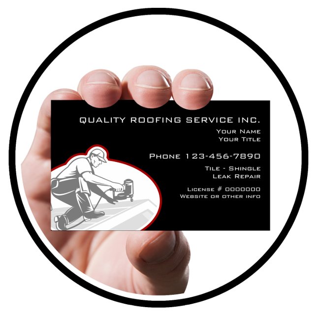 Roofing And Construction Services Business Card