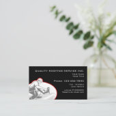 Roofing And Construction Services Business Card (Standing Front)