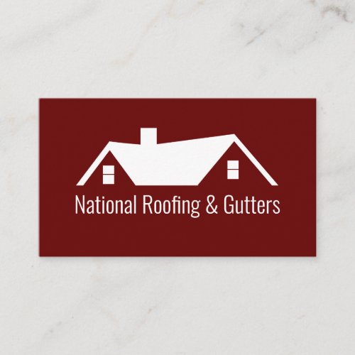 Roofing And Gutters Theme  Business Card