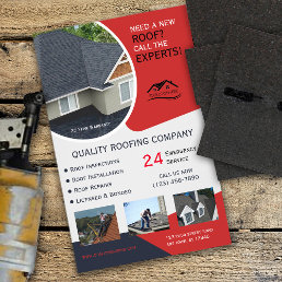Roofing and Repair Business Red Flyer