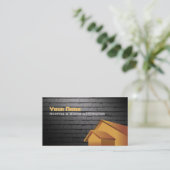 Roofing and Siding Contractor Business Cards (Standing Front)