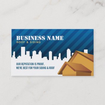 Roofing And Siding Slogans Business Cards by MsRenny at Zazzle