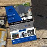 Roofing Business Blue Flyer<br><div class="desc">Designed for the roofing company owner,  manager or employee.  All text and photos are 100% customizable.  This product is a great way to promote  your business and generate sales.  By 1Bizchoice (rights reserved).</div>