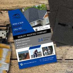 Roofing Business Blue Flyer