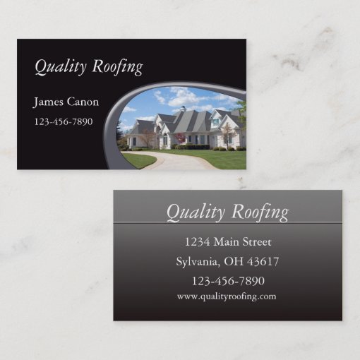Roofing Business Card Zazzle