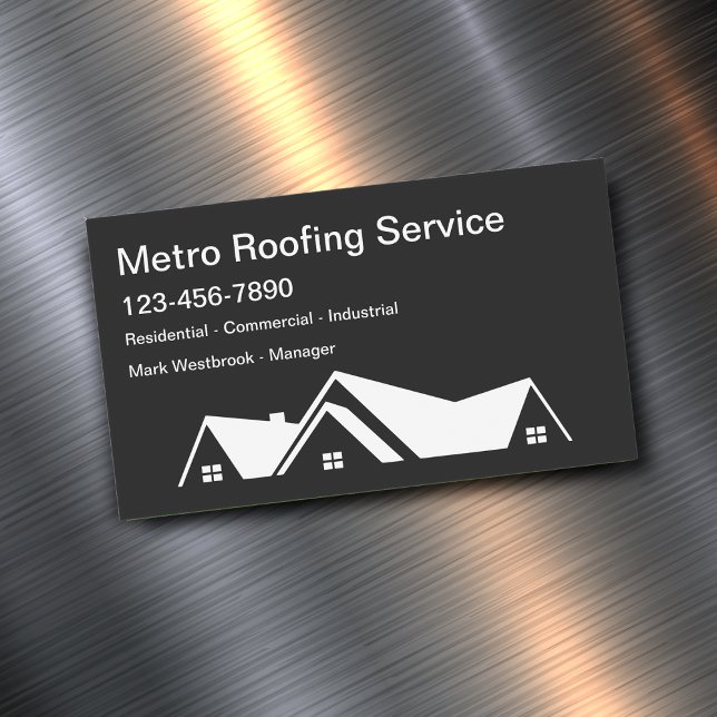 Roofing Business Card Magnets (Creator Uploaded)