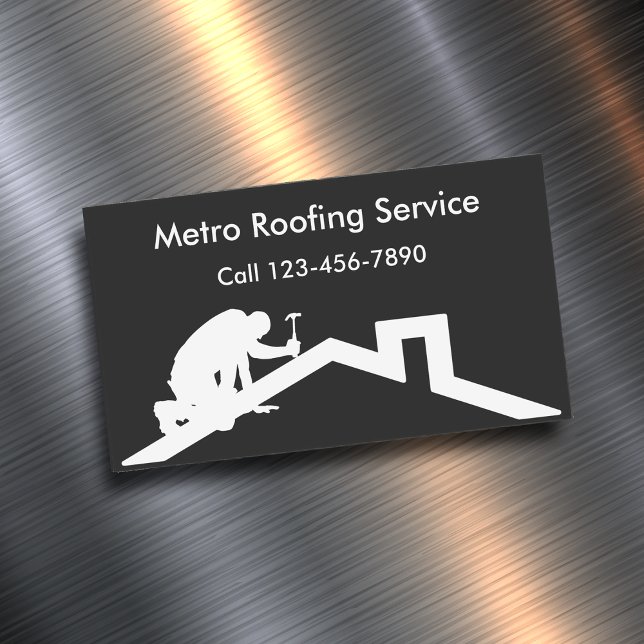 Roofing Business Card Magnets (Creator Uploaded)