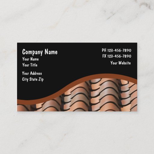 Customizable Roofing Business Cards