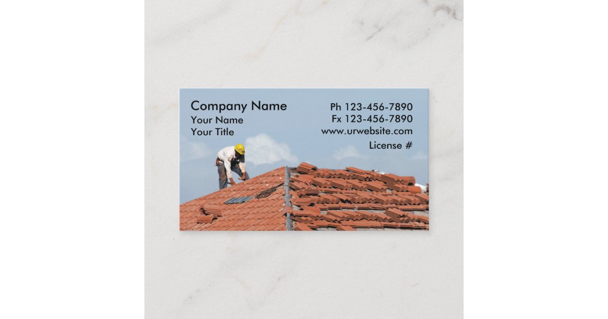 Roofing Business Cards Zazzle