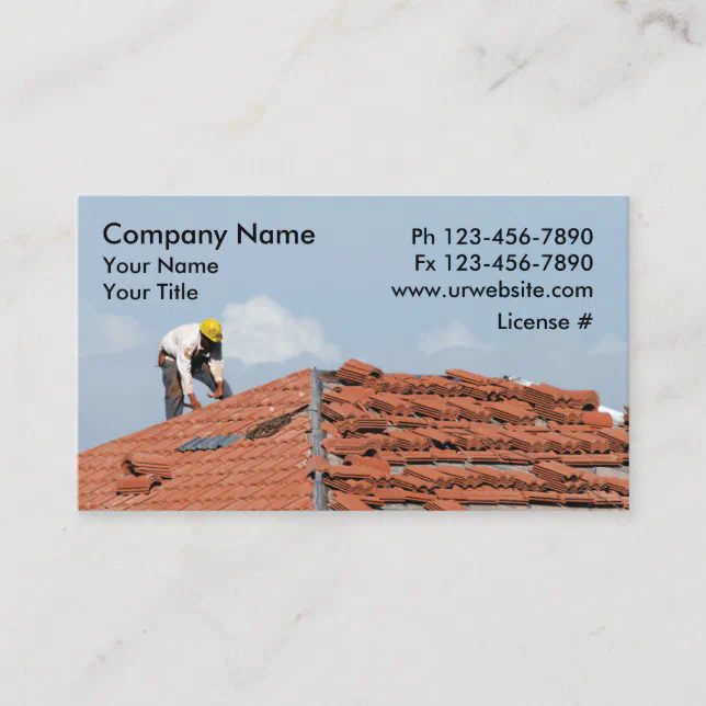 Roofing Business Cards Zazzle
