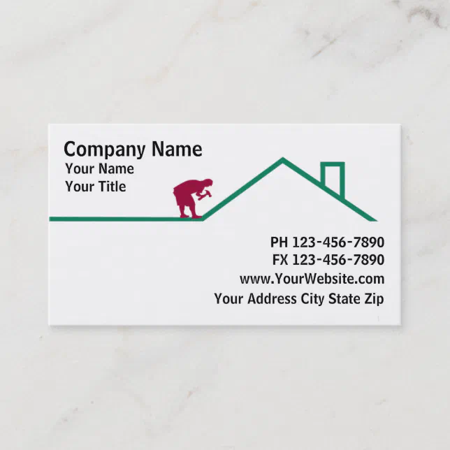 Roofing Business Cards Zazzle