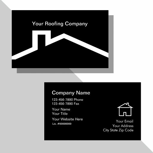 Customizable Roofing Business Cards