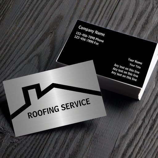 Customizable Roofing Business Cards