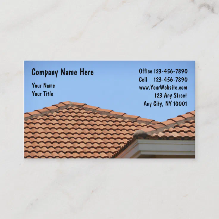 Roofing Business Cards Zazzle