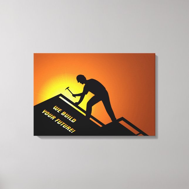 Roofing Canvas Print (Front)