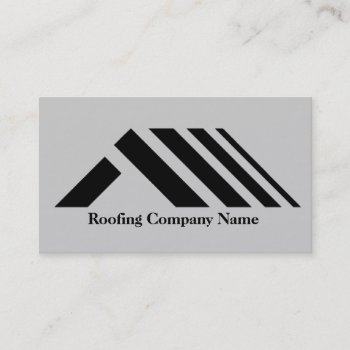 Roofing Company Business Card by josephspallone at Zazzle