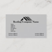 Roofing Company Business Card (Back)