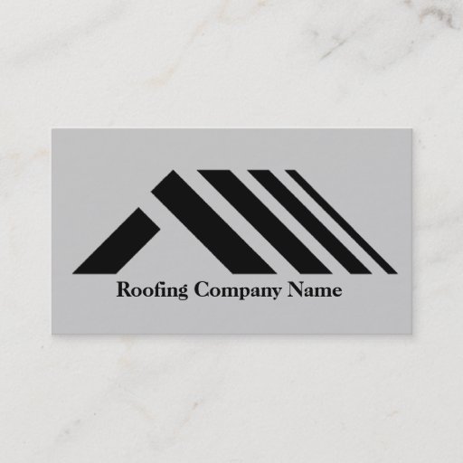 Customizable Roofing Company Business Card