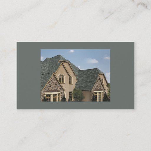 Customizable Roofing Company Business Card