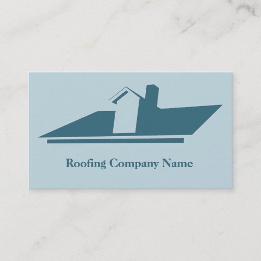 Customizable Roofing Company Business Card