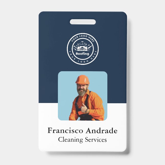 Roofing Company | Custom Logo Services Badge (Front)