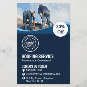 Roofing Company   Custom Logo Services Flyer