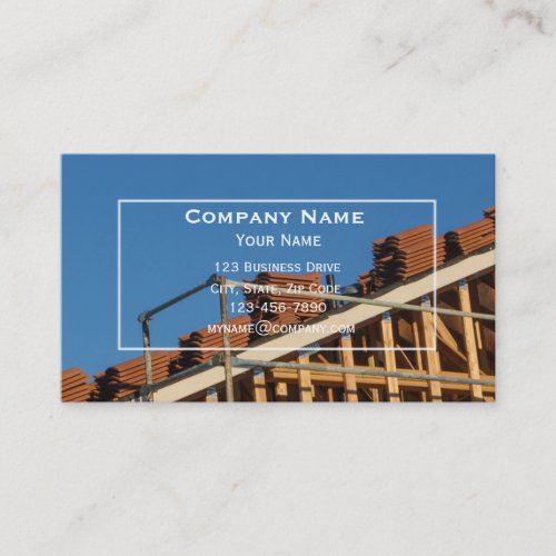 Roofing Construction Business Card