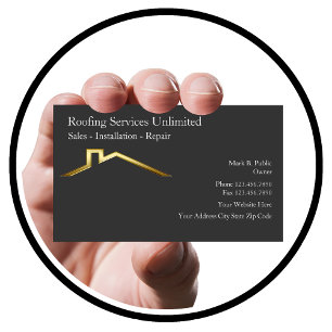Roofing Construction Business Cards