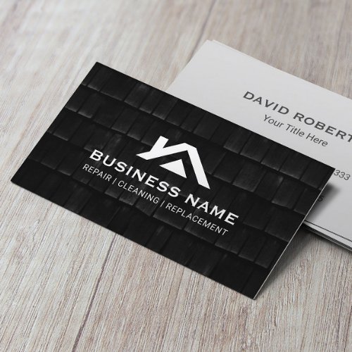 Roofing Construction House Repair Real Estate Business Card