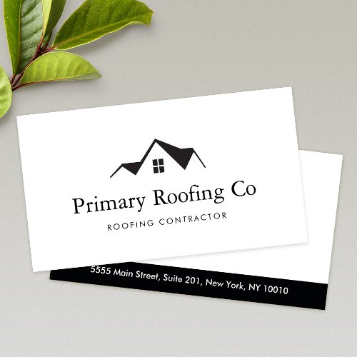 Roofing Contractor House Repair Real Estate Business Card